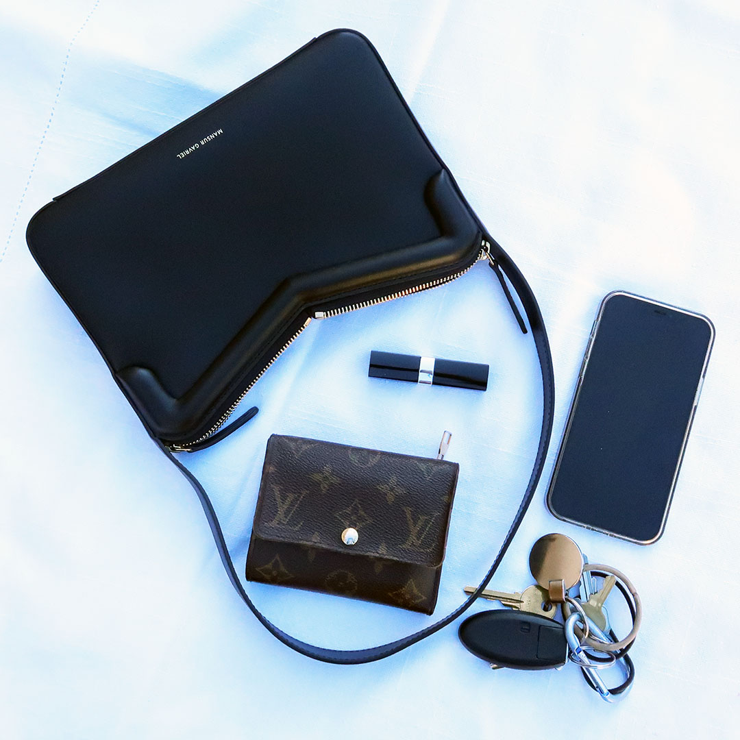 what fits inside mansur gavriel m frame baguette