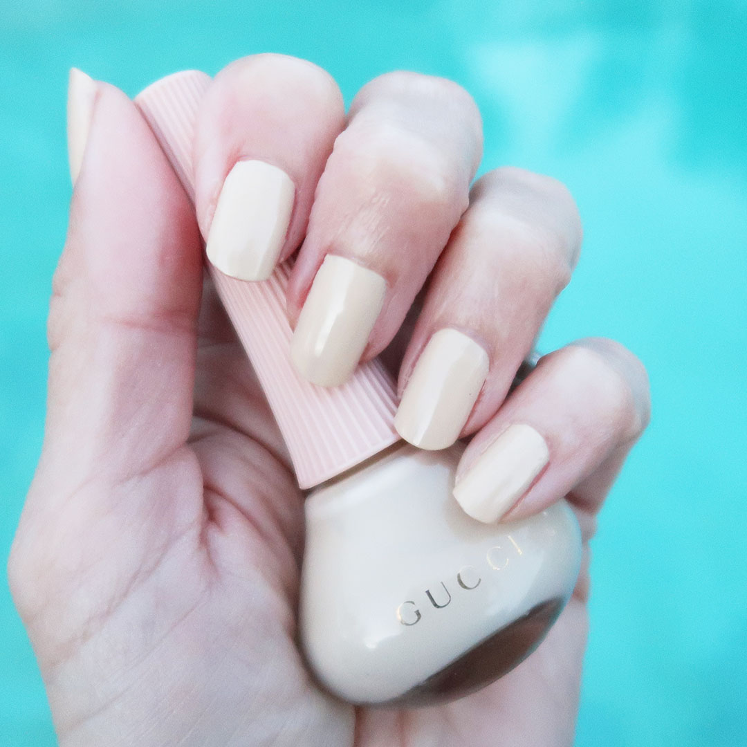 gucci cecilia ivory nail polish spring 2023 review