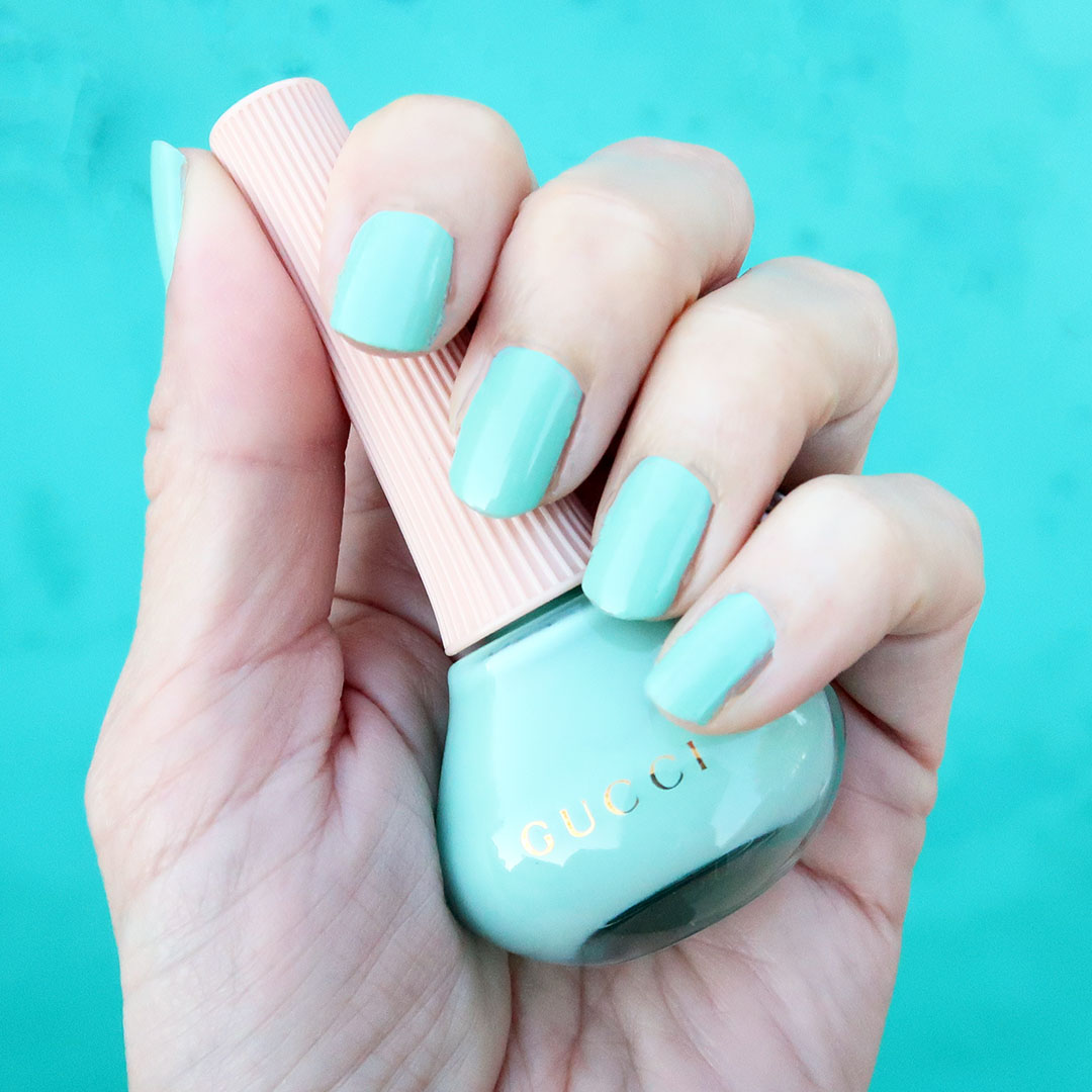 gucci dorothy turquoise nail polish review