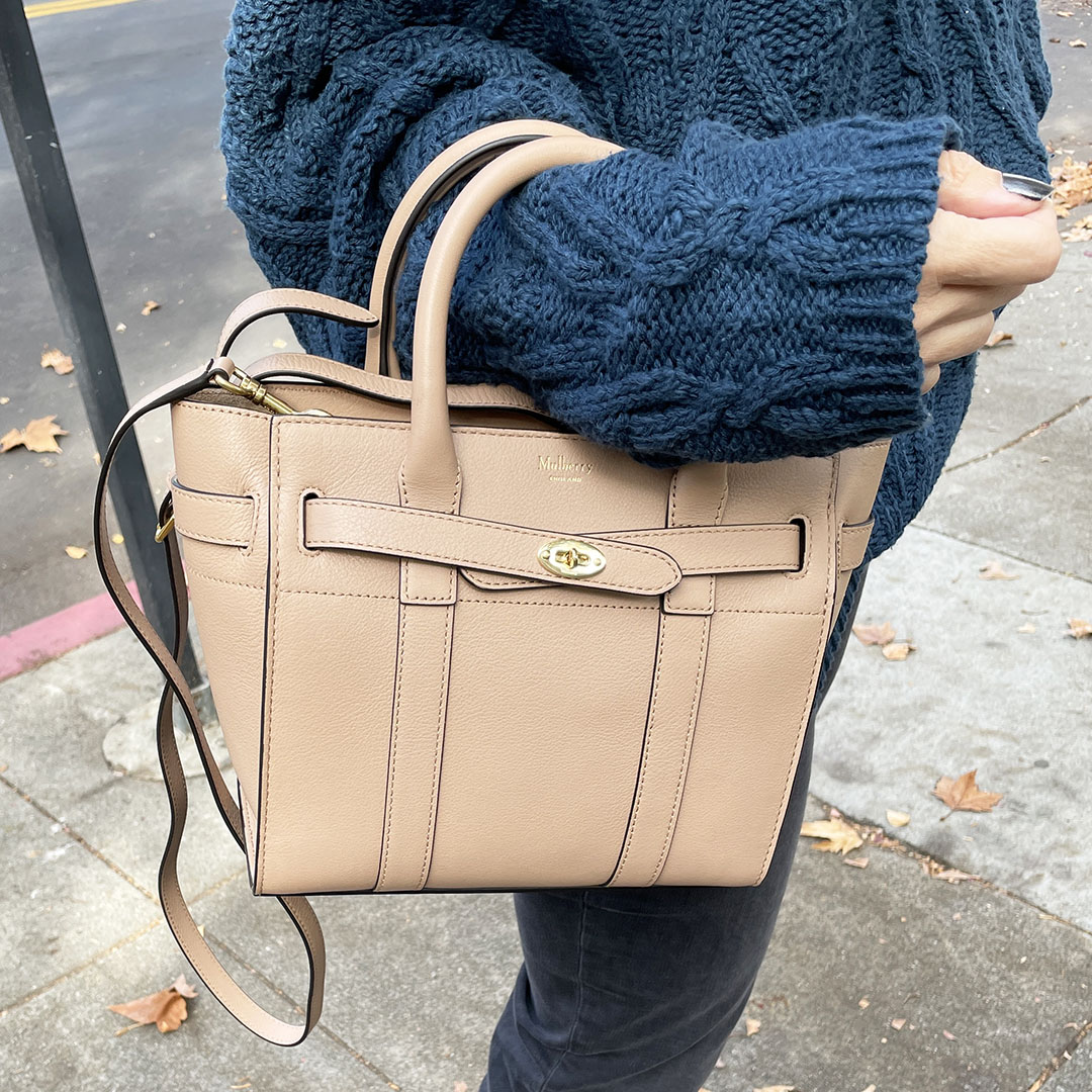 mulberry zipped bayswater mini maple