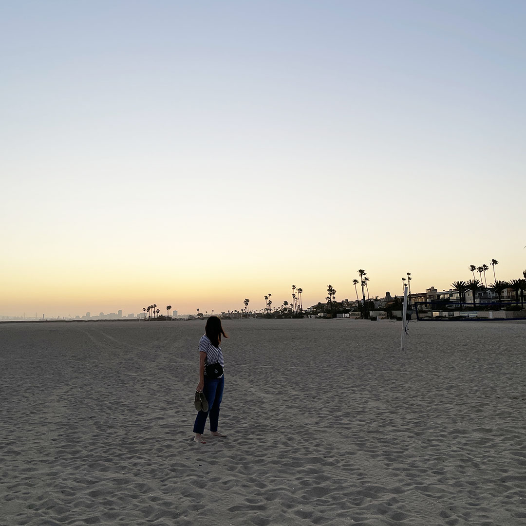 summer sunset seal beach california