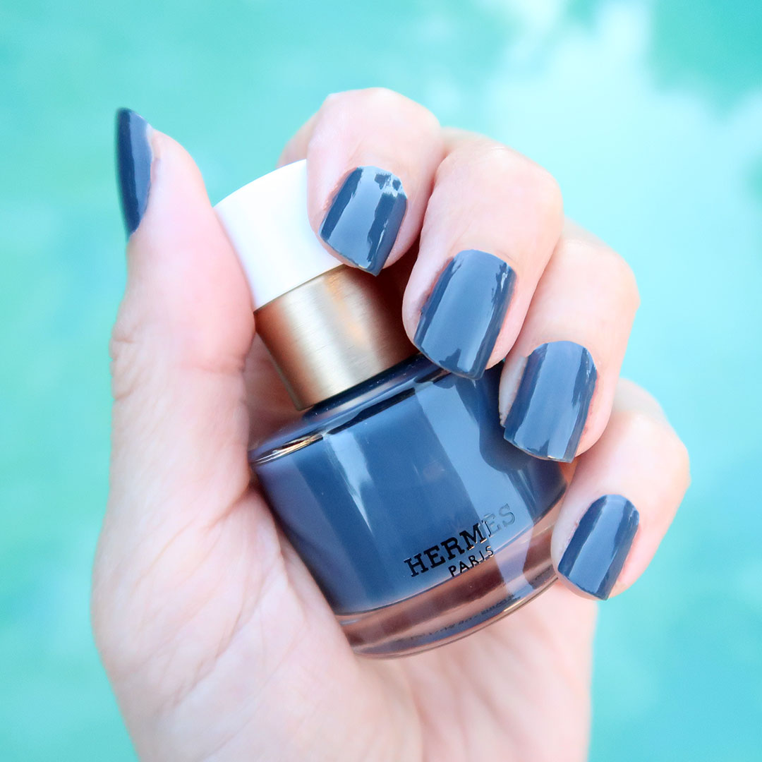 Hermes bleu agate nail polish fall 2024