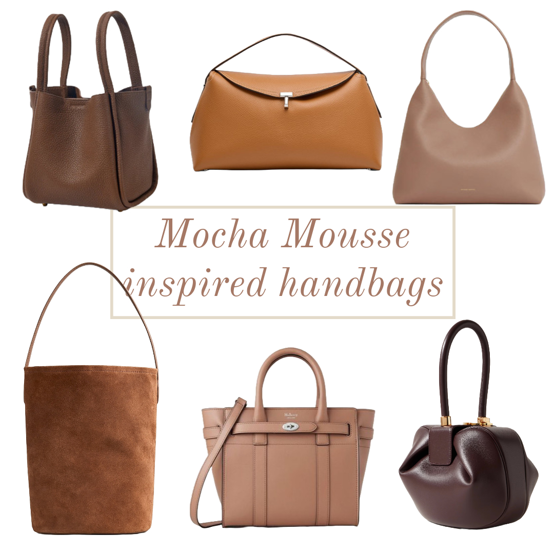 mocha mousse handbags shades of brown it bags 2025