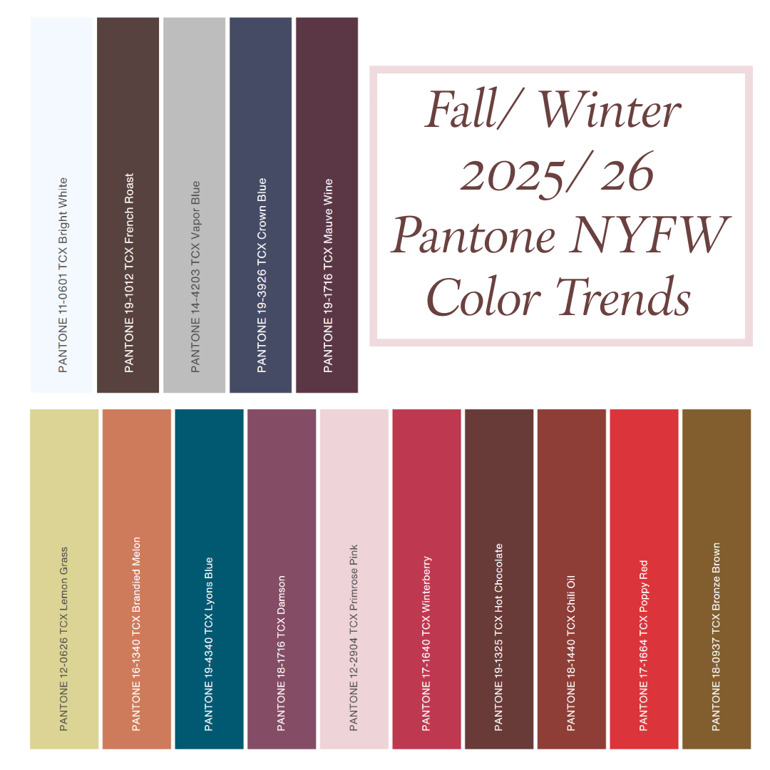 fall 2025 color trends from new york fashion week