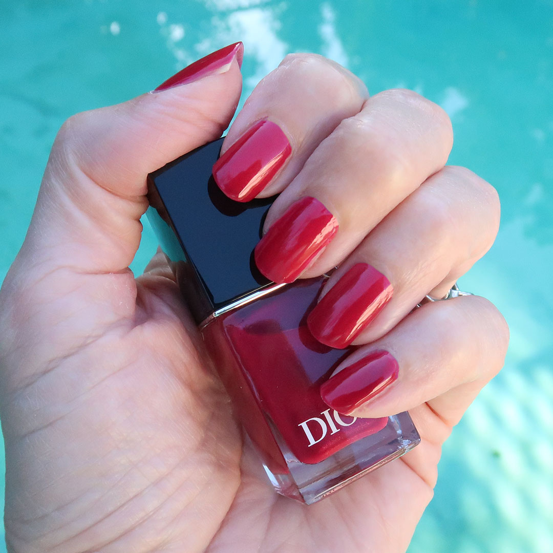 dior shocking pink nail polish fall 2025