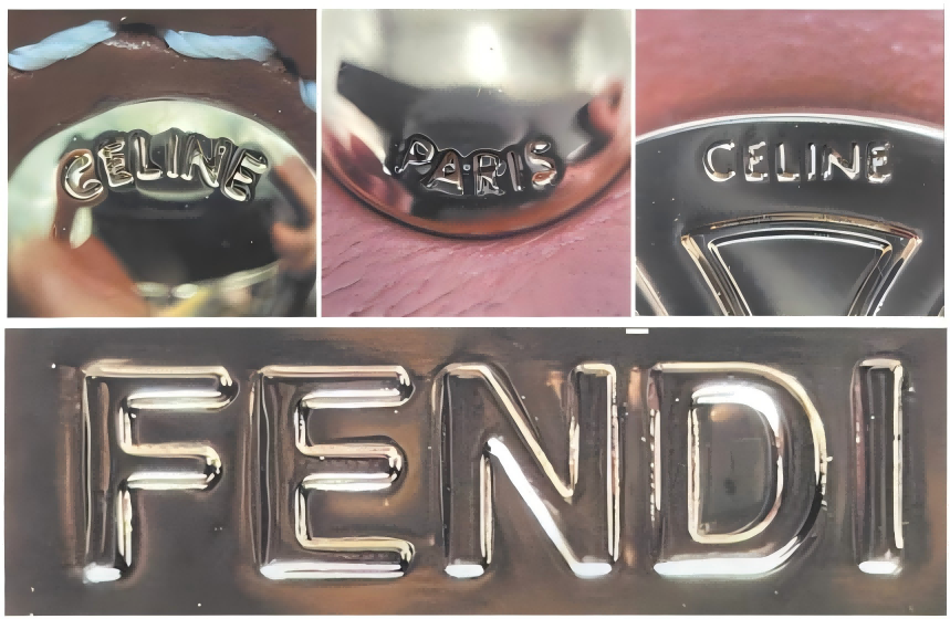 Spotting Fake Designer Bags-Replica Hardware Close Up with shimmering effect