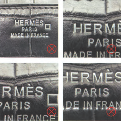 Hermes Birkin bag replica-Counterfeit hardware: uneven plating, rough edges