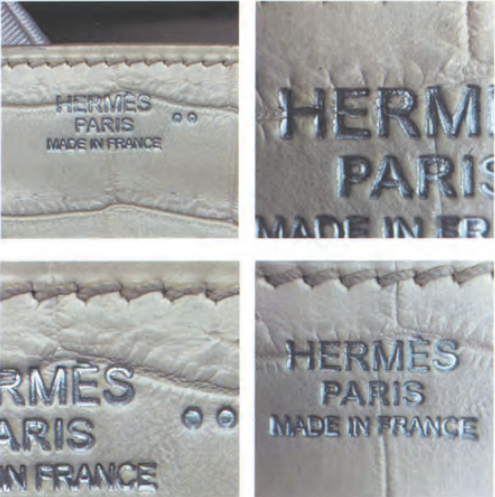 Fake stamp: blurry lettering, inconsistent depth