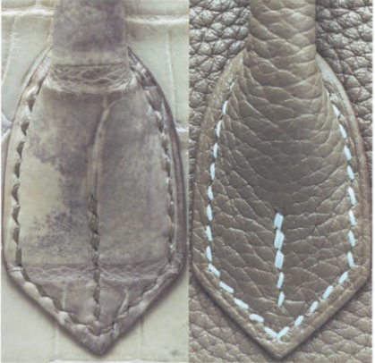 Hermes Birkin bag replica-Counterfeit Himalaya stitching: uneven, irregular, machine-made