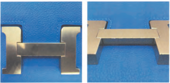  Replica Sunglasses Hermès Constance H clasp with sharp edges and perfect gold plating