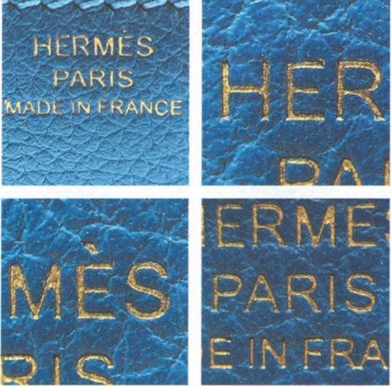  Replica Sunglasses Hermès foil heat stamp with perfect lettering and spacing