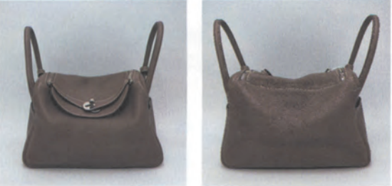  Replica Sunglasses Hermès Lindy 30 bag in Elephant Grey, front and side views displaying premium leather quality and structured shape.