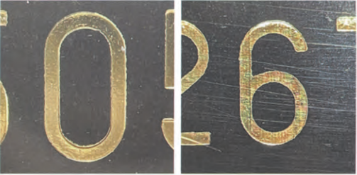 The edges of Chanel Authenticity Card of the numbers 0, 9, and 6 on the ID card are straight, and the font is the official font for ID cards.