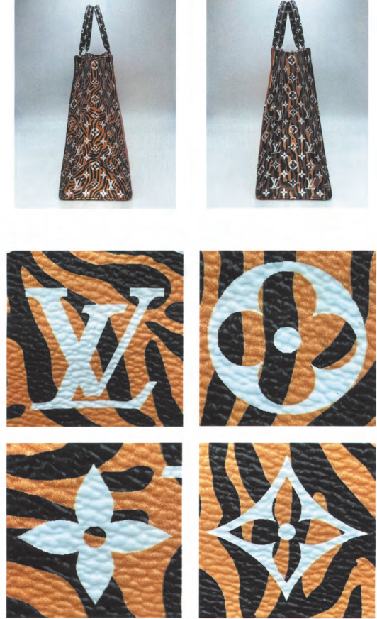 Genuine LV animal-print Monogram Canvas bag and pattern variations for Louis Vuitton legit check of special collections.